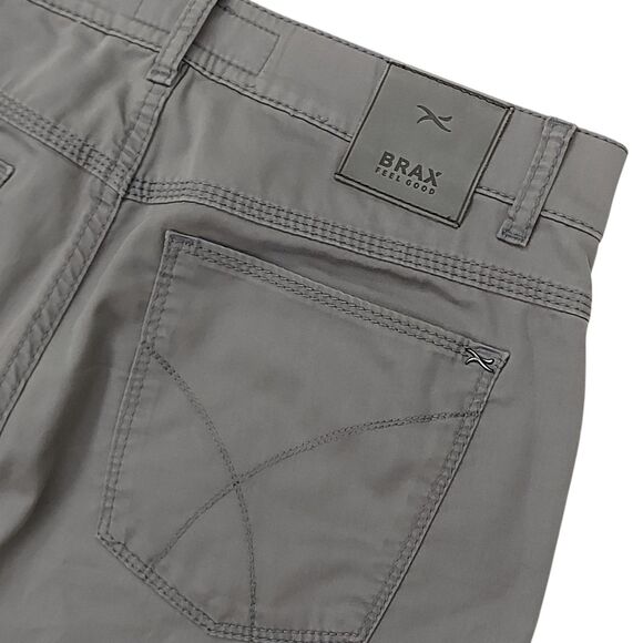 Brax Feel Good Pants Mens 32x29 Gray Cooper Regular Straight Leg Comfort Casual - Picture 9 of 11